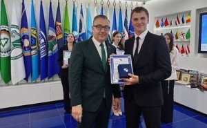 Торжественная церемония чествования лучших выпускников МИТСО в Федерации профсоюзов Беларуси